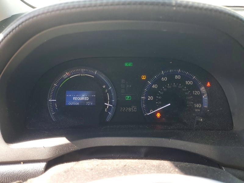 2010 Lexus Hs 250h VIN JTHBB1BA0A2020784 COPART salvage auction — REAR END, CA - DIS/DLR/EXP APP FOR DUP CLEAN, sold $2,250 on 2026-07-14 (photo 9)