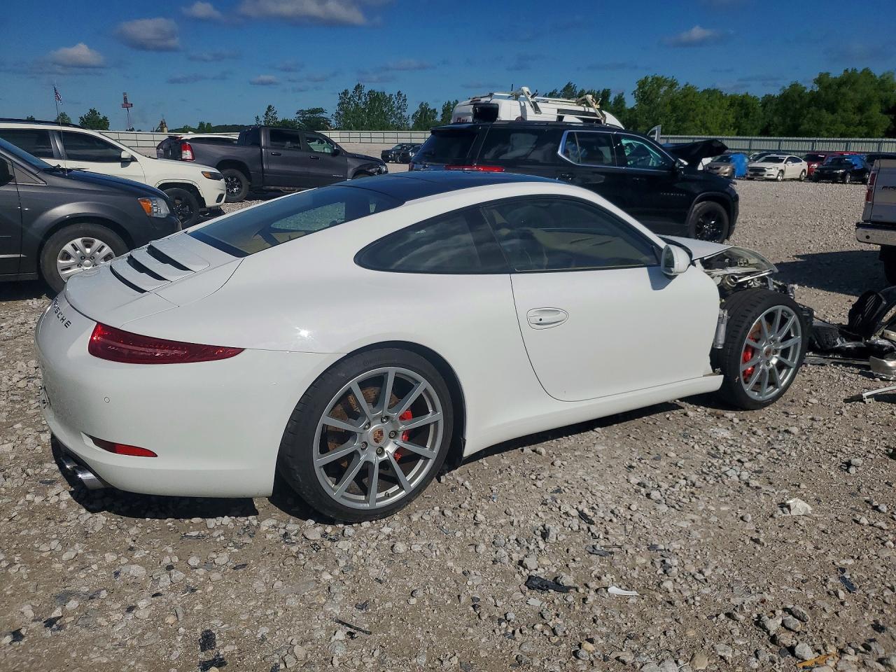 2013 Porsche 911 VIN WP0AB2A95DS122189 COPART salvage auction — Front End, MI - CERTIFICATE OF TITLE, sold $32,250 on 2026-07-02 (photo 3)