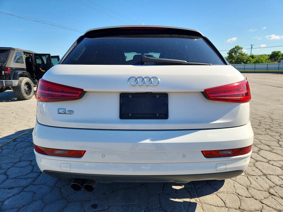 2018 Audi Q3 VIN WA1BCCFS0JR008343 COPART salvage auction — FRONT END, Tn - Salvage Certificate, sold $625 on 2026-07-06 (photo 6)