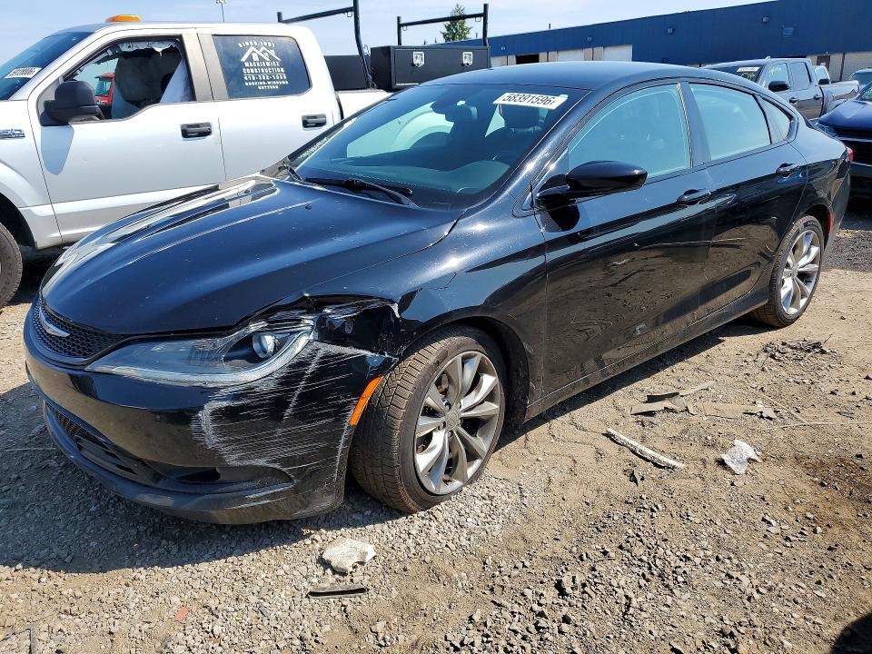 2015 Chrysler 200 VIN 1C3CCCBBXFN620634 COPART salvage auction — FRONT END, Mi - Certificate Of Title, sold $1,800 on 2026-07-02 (photo 1)