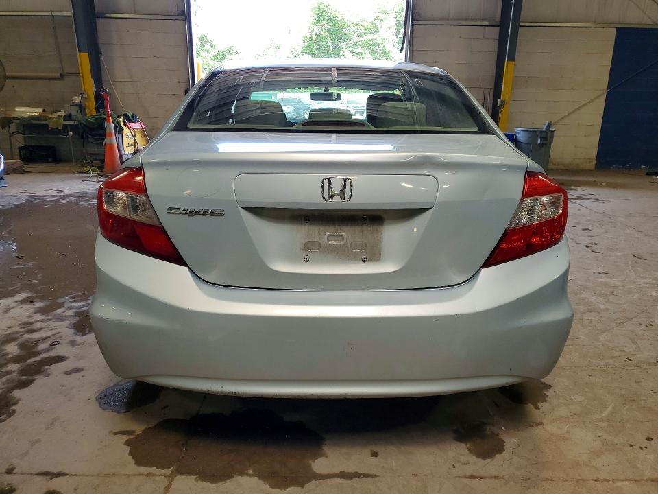 2012 Honda Civic VIN JHMFB2F58CS000158 COPART salvage auction — FRONT END, Pa - Certificate Of Salvage, sold $700 on 2026-07-08 (photo 6)