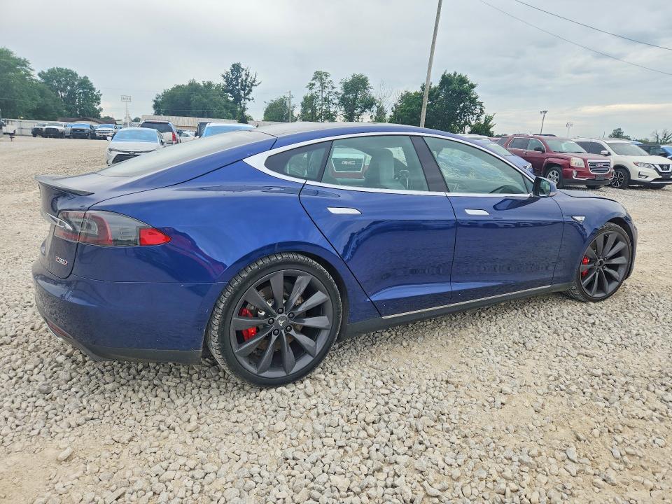 2016 Tesla VIN 5YJSA1E40GF125499 COPART salvage auction — HAIL, MO - SALVAGE CERTIFICATE OF TITLE, sold $5,200 on 2026-07-27 (photo 3)