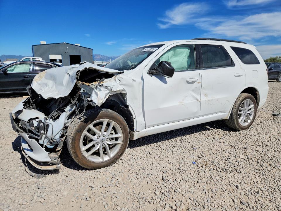 2023 Dodge Durango VIN 1C4RDJDG8PC605112 COPART salvage auction — FRONT END, UT - SALVAGE CERTIFICATE, sold $3,150 on 2026-09-17 (photo 1)