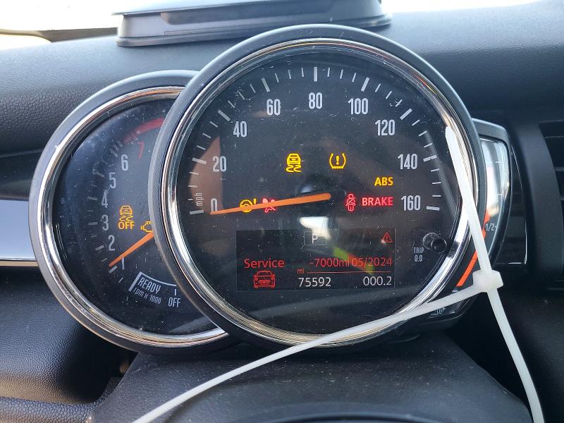 2019 Mini Cooper VIN WMWXU1C52K2H74306 COPART salvage auction — FRONT END, CA - SALVAGE CERTIFICATE, sold $1,800 on 2026-07-20 (photo 9)