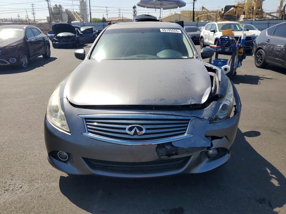 2013 Infiniti VIN JN1CV6AP5DM726175 COPART salvage auction — FRONT END, Ca - Salvage Certificate, sold $950 on 2026-07-20 (photo 5)