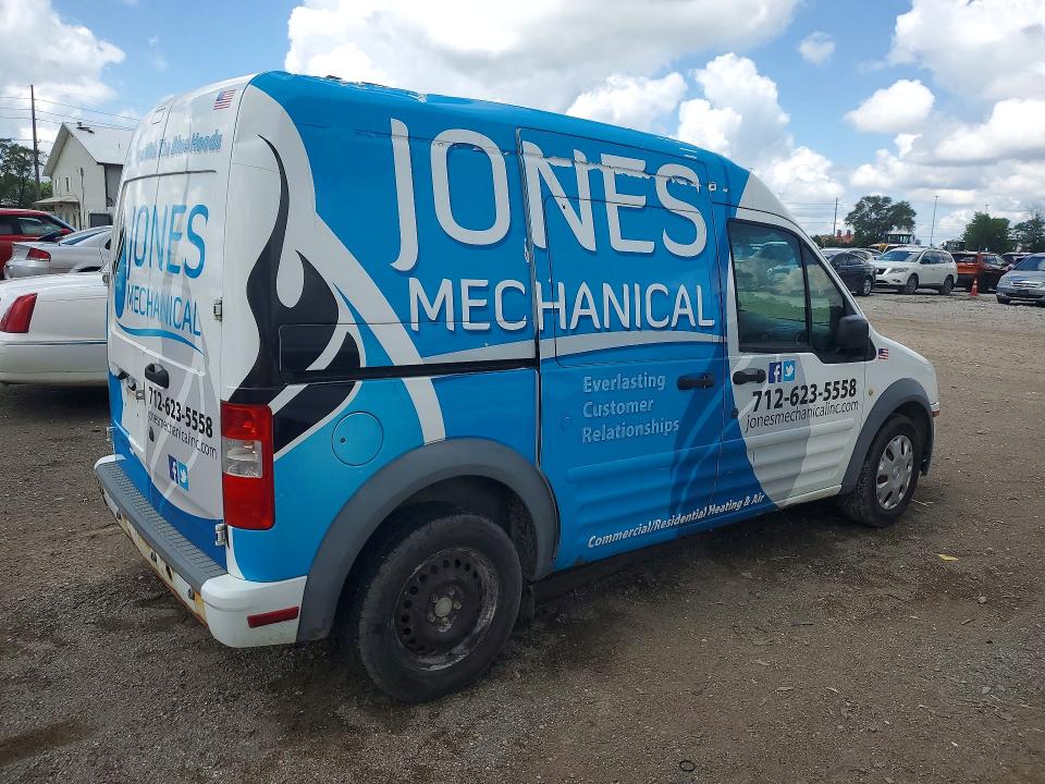 2013 Ford Transit connect VIN NM0LS7BN5DT165827 COPART salvage auction — HAIL, Ia - Cert Of Title-Salvage Title, sold $325 on 2026-07-31 (photo 3)