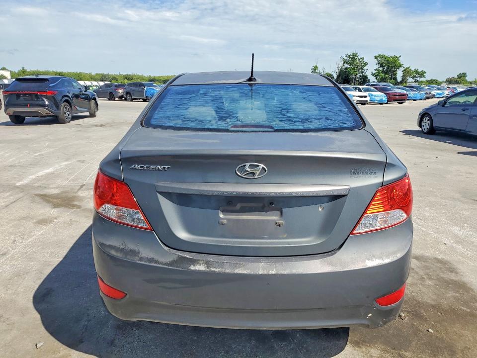 2012 Hyundai Accent VIN KMHCU4AE2CU069607 COPART salvage auction — FRONT END, Fl - Cert Of Title Slvg Rebuildable, sold $450 on 2026-07-02 (photo 6)