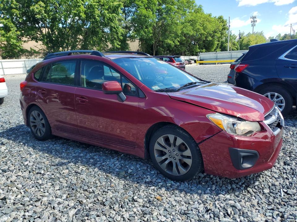 2013 Subaru Impreza VIN JF1GPAL60D2862764 COPART salvage auction — FRONT END, MA - CERT OF TITLE-RECONSTRCTD COLL, sold $575 on 2026-07-23 (photo 4)