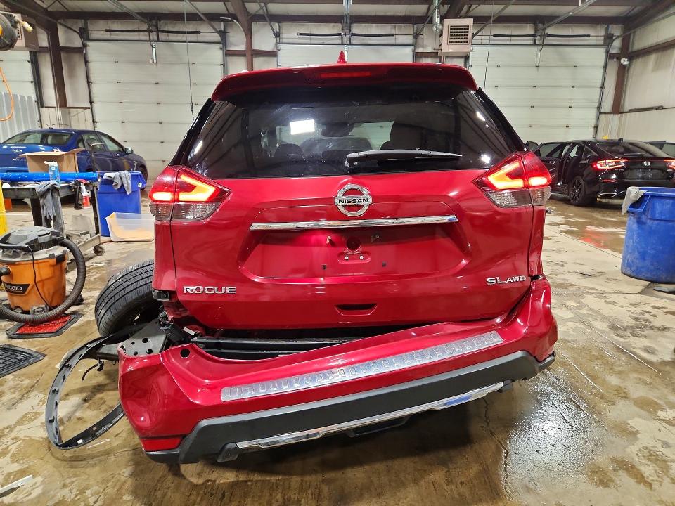 2017 Nissan Rogue VIN JN8AT2MV4HW283674 COPART salvage auction — ALL OVER, PA - CERTIFICATE OF SALVAGE, sold $1,050 on 2026-07-17 (photo 6)
