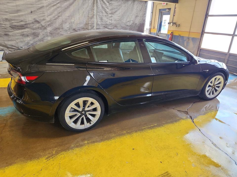 2023 Tesla Model 3 VIN 5YJ3E1EA7PF437527 COPART salvage auction — REAR END, In - Certificate Of Title, sold $9,200 on 2026-07-06 (photo 3)