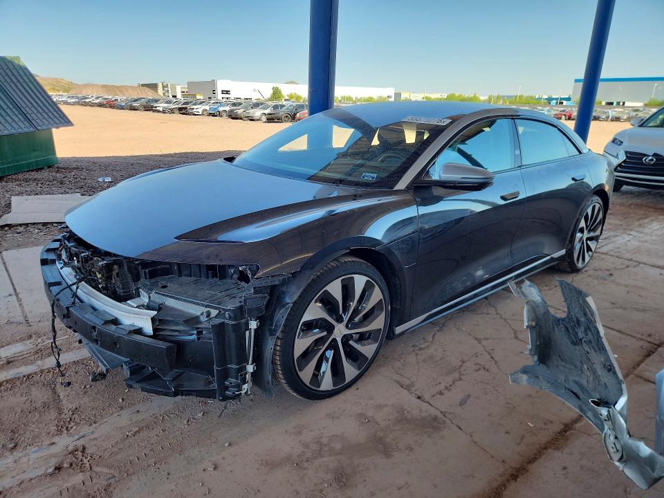 2022 Lucid Air VIN 50EA1GBA7NA005998 COPART salvage auction — FRONT END, Az - Cert Of Title - Salvage, sold $10,800 on 2026-07-07 (photo 1)