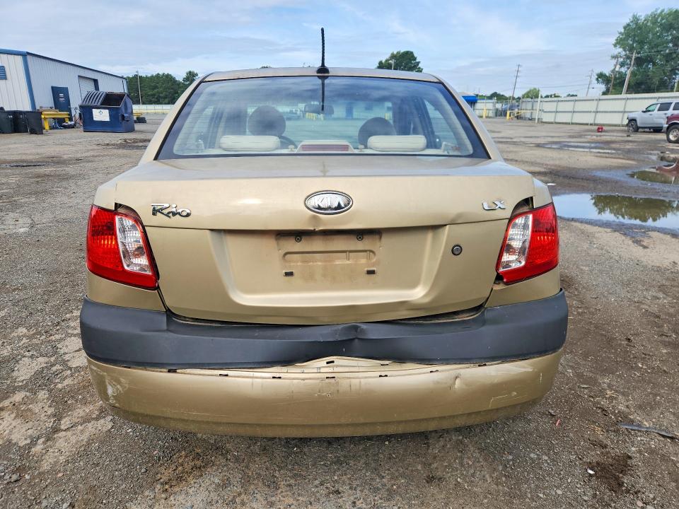 2009 Kia Rio VIN KNADE223296538602 COPART salvage auction — REAR END, La - Cert Of Title-Salvage, sold $1,100 on 2026-07-02 (photo 6)
