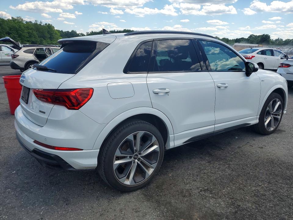 2022 Audi Q3 VIN WA1EECF39N1051602 COPART salvage auction — FRONT END, Pa - Certificate Of Salvage, sold $6,400 on 2026-07-14 (photo 3)