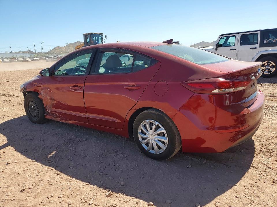 2017 Hyundai Elantra VIN KMHD74LF5HU409177 COPART salvage auction — SIDE, Az - Cert Of Title - Salvage, sold $1,150 on 2026-07-02 (photo 2)