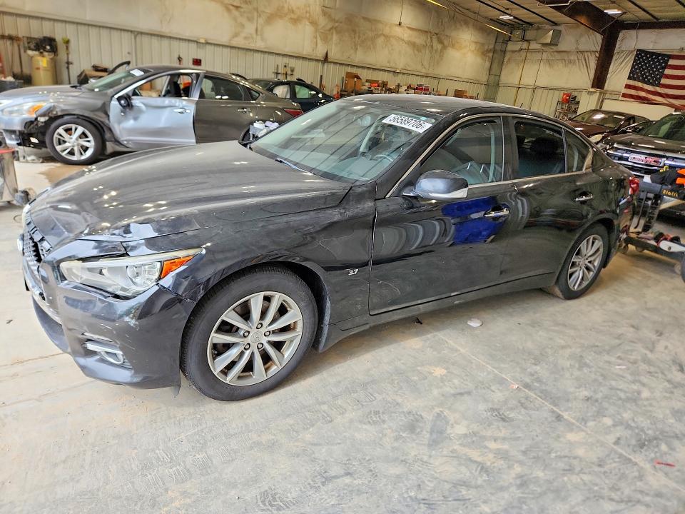 2014 Infiniti Q50 VIN JN1BV7AR0EM702113 COPART salvage auction — FRONT END, Wi - Junked Vehicle Bill Of Sale, sold $375 on 2026-07-15 (photo 1)
