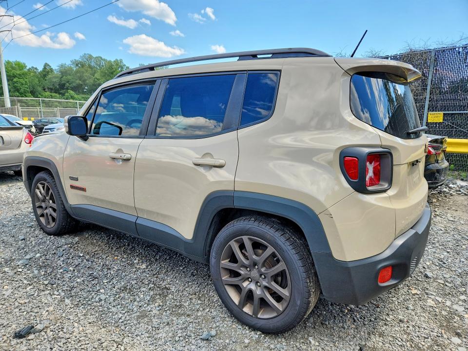 2016 Jeep Renegade VIN ZACCJABT0GPC62015 COPART salvage auction — FRONT END, Md - Cert Of Salvage > 75% Damage, sold $225 on 2026-08-21 (photo 2)