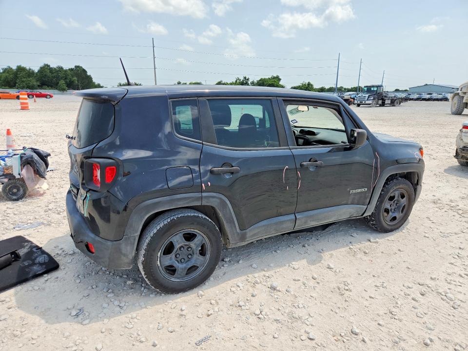 2018 Jeep Renegade VIN ZACCJAAHXJPH06487 COPART salvage auction — REAR END, Tx - Salvage Vehicle Title, sold $1,850 on 2026-07-23 (photo 3)