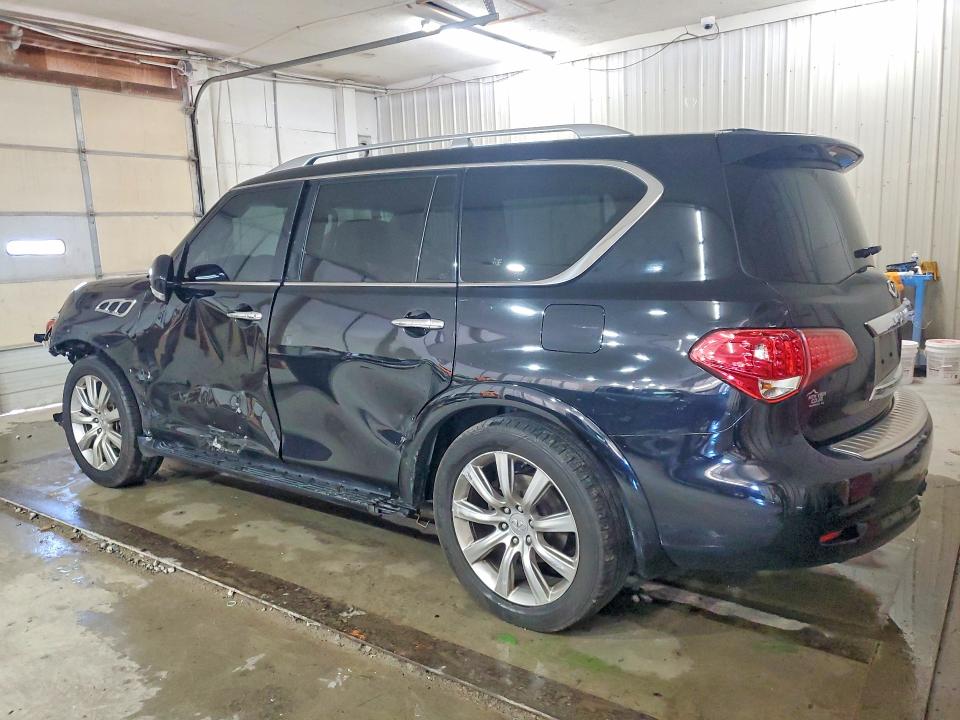 2012 Infiniti Qx56 VIN JN8AZ2ND7C9716237 COPART salvage auction — SIDE, Ga - Cert Of Title-Salvage, sold $250 on 2026-07-21 (photo 2)