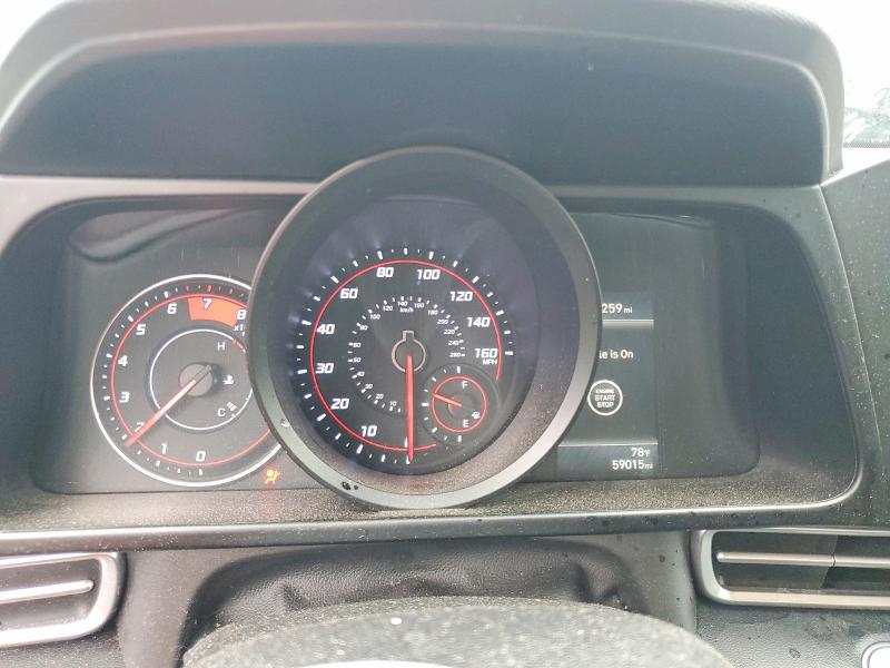 2022 Hyundai Elantra VIN 5NPLM4AG1NH075109 COPART salvage auction — FRONT END, OH - CERT OF TITLE-SALVAGE, sold $3,150 on 2026-07-17 (photo 9)