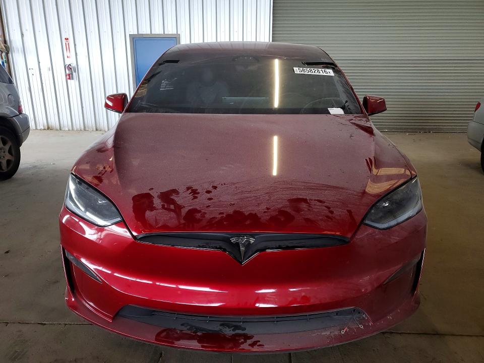 2023 Tesla Model x VIN 7SAXCBE50PF419521 COPART salvage auction — REAR END, CA - SALVAGE CERTIFICATE, sold $29,750 on 2026-07-13 (photo 5)