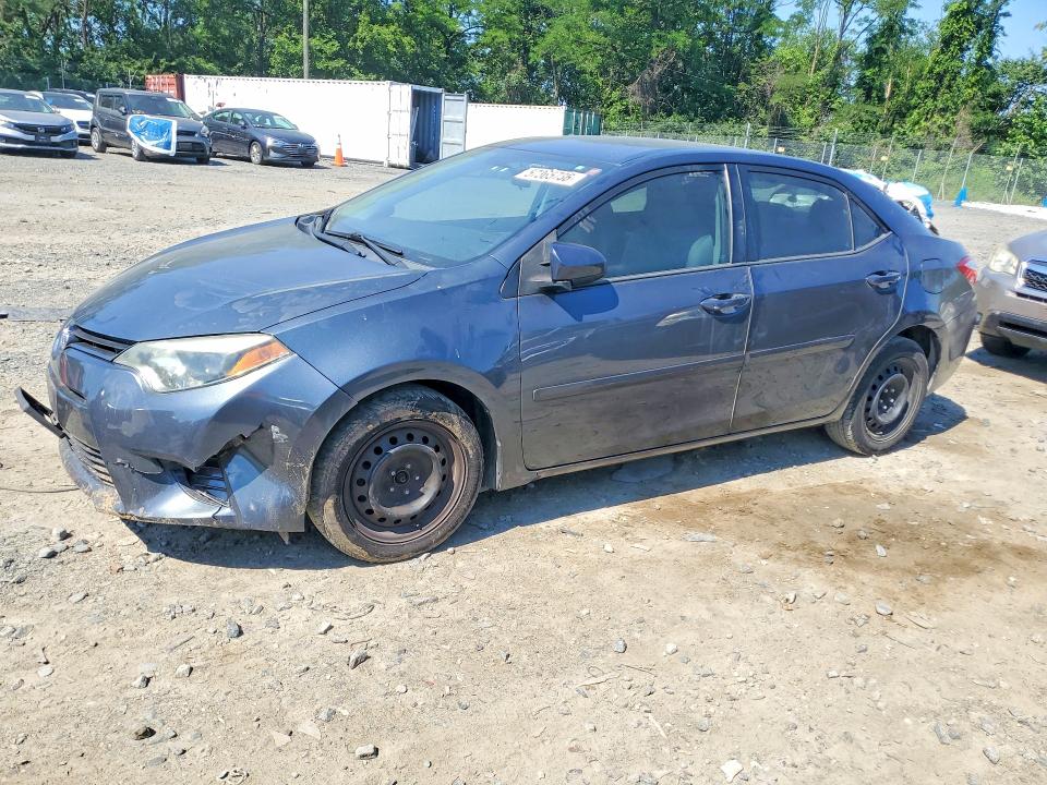2016 Toyota Corolla VIN 2T1BURHE3GC685757 COPART salvage auction — FRONT END, Md - Cert Of Salvage > 75% Damage, sold $3,150 on 2026-07-02 (photo 1)