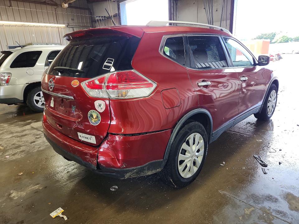 2016 Nissan Rogue VIN JN8AT2MT2GW026882 COPART salvage auction — REAR END, IL - SALVAGE CERTIFICATE, sold $1,600 on 2026-07-30 (photo 3)