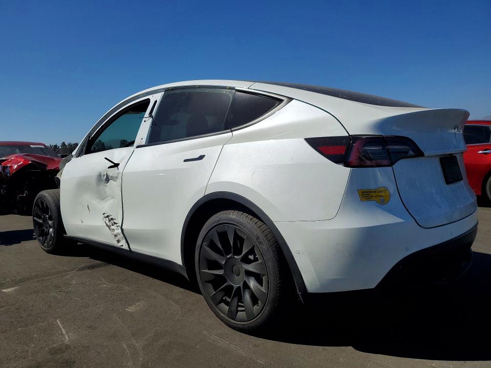 2022 Tesla Model y VIN 7SAYGDEE2NF328428 COPART salvage auction — SIDE, Ca - Salvage Certificate, sold $8,000 on 2026-07-22 (photo 2)