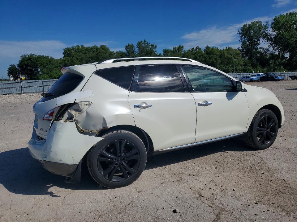 2011 Nissan Murano VIN JN8AZ1MW6BW152593 COPART salvage auction — REAR END, IA - CERT OF TITLE-SALVAGE TITLE, sold $500 on 2026-07-24 (photo 3)