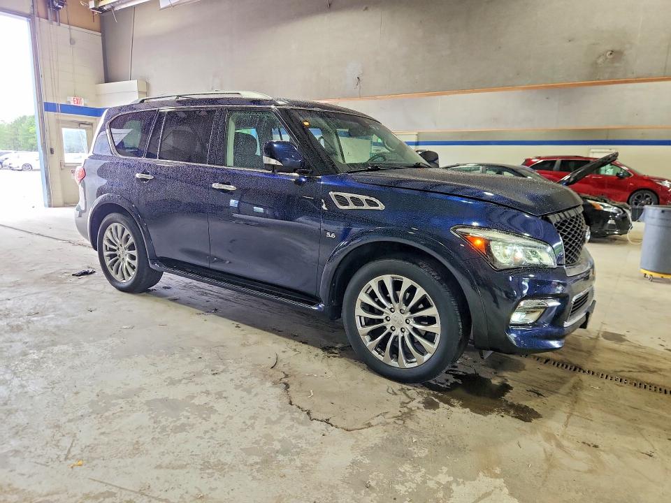 2017 Infiniti Qx80 VIN JN8AZ2NF8H9640472 COPART salvage auction — FRONT END, VA - CERT OF TITLE - SALVAGE, sold $3,700 on 2026-07-31 (photo 4)