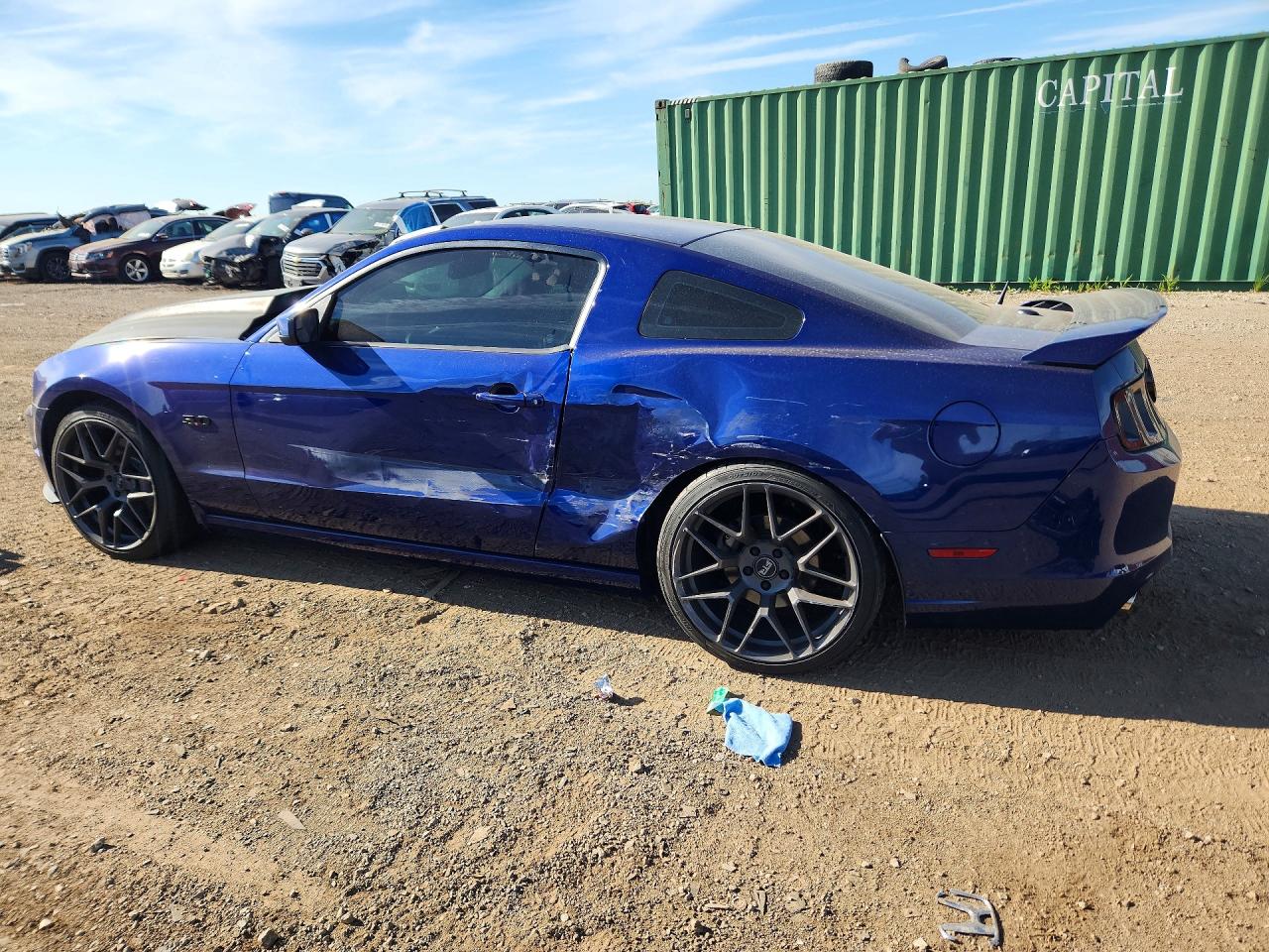 2013 Ford Mustang VIN 1ZVBP8CF4D5264735 COPART salvage auction — Rear End, IL - SALVAGE CERTIFICATE, sold $6,300 on 2026-07-09 (photo 2)