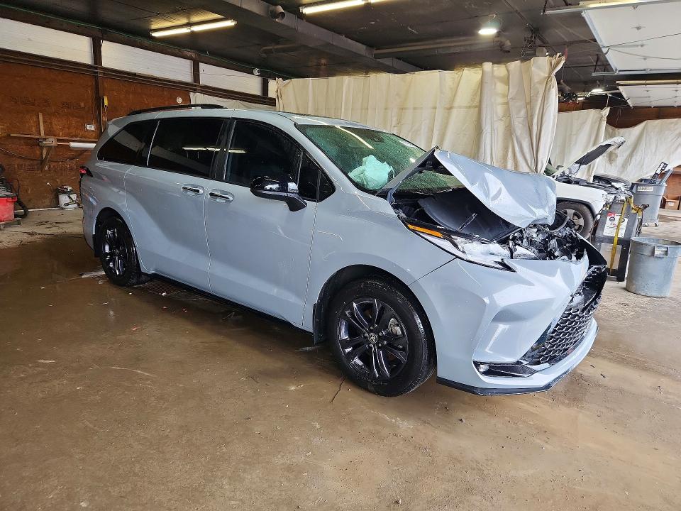 2025 Toyota Sienna VIN 5TDDSKFC3SS169261 COPART salvage auction — FRONT END, Pa - Certificate Of Salvage, sold $14,300 on 2026-07-23 (photo 4)