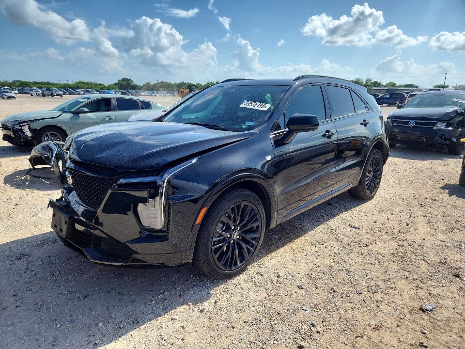 2024 Cadillac Xt4 VIN 1GYFZER49RF242826 COPART salvage auction — FRONT END, TX - SALVAGE VEHICLE TITLE, sold $8,300 on 2026-09-03 (photo 1)