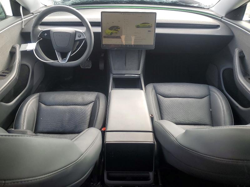2025 Tesla Model 3 VIN 5YJ3E1EA3SF939041 COPART salvage auction — FRONT END, CA - SALVAGE CERTIFICATE, sold $600 on 2026-07-28 (photo 8)