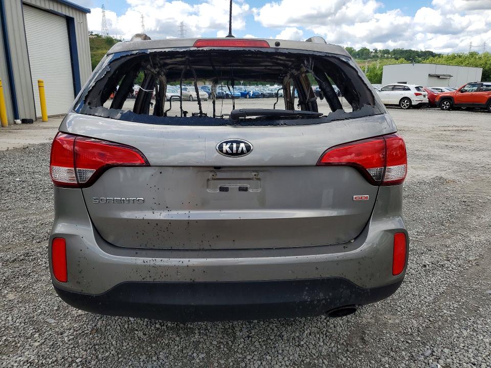 2015 Kia Sorento VIN 5XYKTDA6XFG603485 COPART salvage auction — BURN, Pa - Certificate Of Salvage, sold $400 on 2026-07-08 (photo 6)
