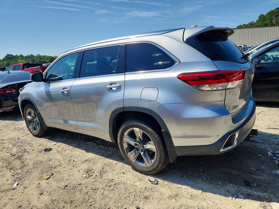 2019 Toyota Highlander VIN 5TDDZRFH3KS946568 COPART salvage auction — BURN, Md - Cert Of Salvage < 75% Damage, sold $4,600 on 2026-07-28 (photo 2)