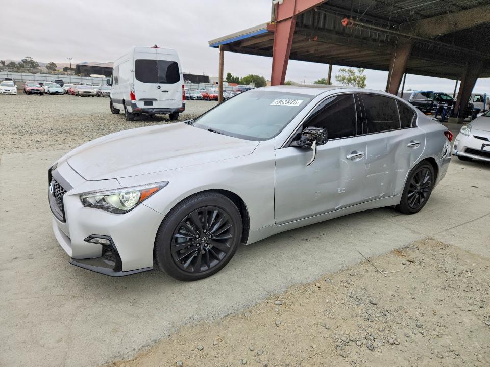 2019 Infiniti Q50 VIN JN1EV7APXKM519194 — COPART salvage auction photo