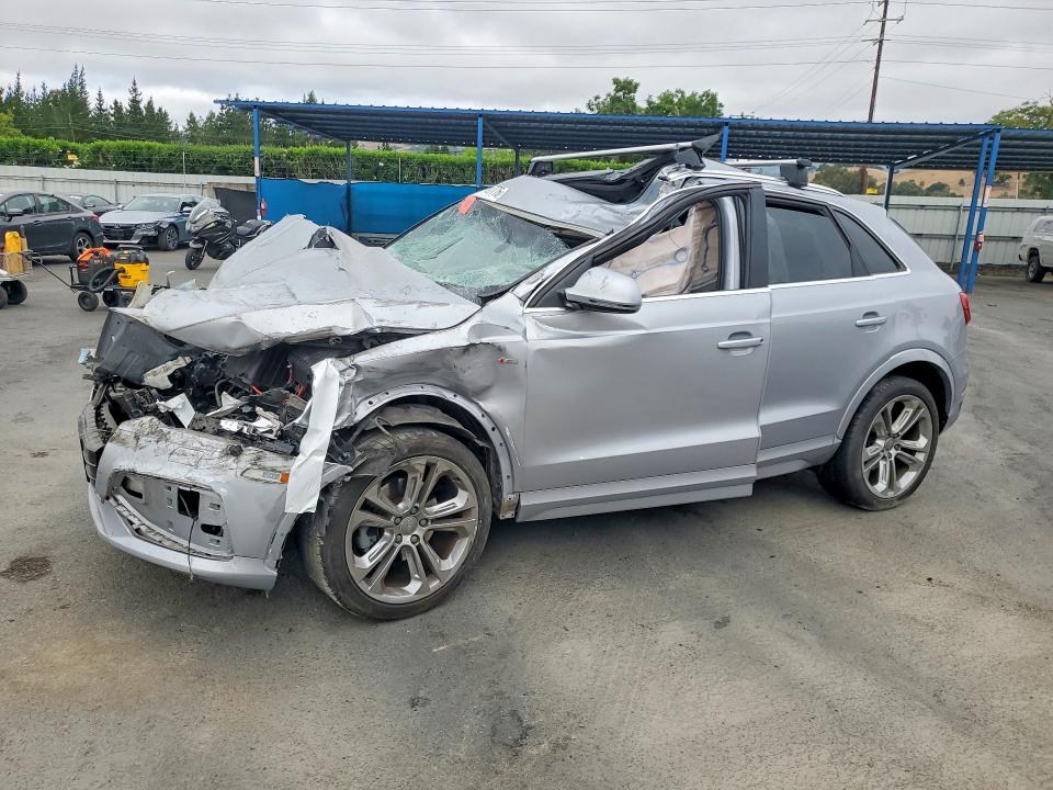2016 Audi Q3 VIN WA1GFCFS5GR014676 COPART salvage auction — FRONT END, Ca - Salvage Certificate, sold $300 on 2026-07-07 (photo 1)