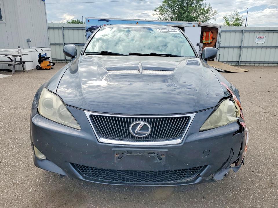 2007 Lexus Is VIN JTHCK262X75012695 COPART salvage auction — FRONT END, Mn - Cert Of Title-Prior Salvage, sold $225 on 2026-07-28 (photo 5)