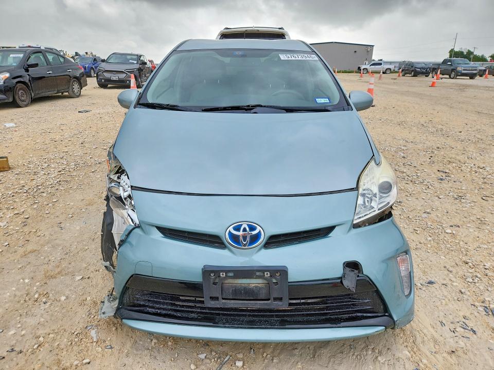 2013 Toyota Prius VIN JTDKN3DU9D1633394 COPART salvage auction — FRONT END, Tx - Salvage Vehicle Title, sold $1,600 on 2026-07-16 (photo 5)