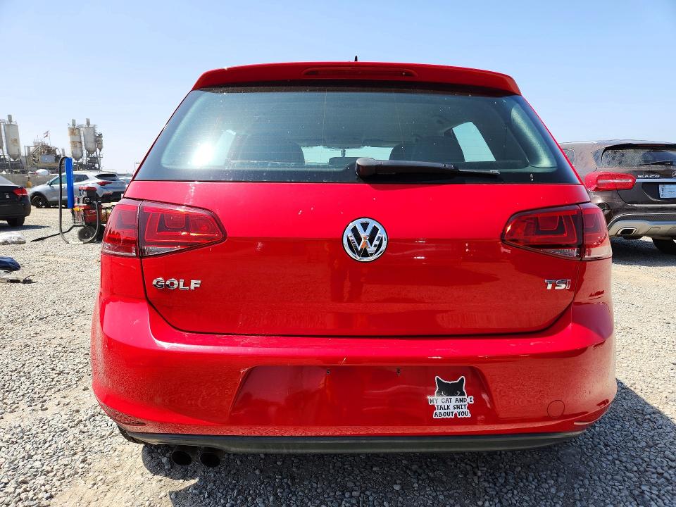 2017 Volkswagen VIN 3VW217AU3HM034004 COPART salvage auction — FRONT END, Ca - Salvage Certificate, sold $350 on 2026-07-02 (photo 6)