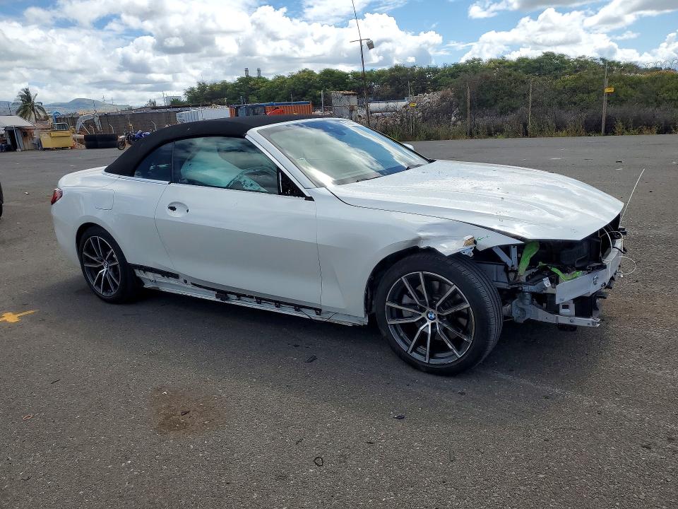2022 BMW 4er VIN WBA23AT05NCK77599 COPART salvage auction — FRONT END, Hi - Certificate Of Salvage, sold $9,700 on 2026-08-10 (photo 4)