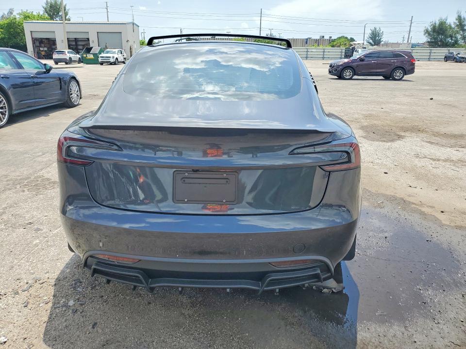 2025 Tesla Model 3 VIN 5YJ3E1EA6SF998777 COPART salvage auction — DAMAGE HISTORY, Ga - Cert Of Title-Salvage (P), sold $15,000 on 2026-07-27 (photo 6)