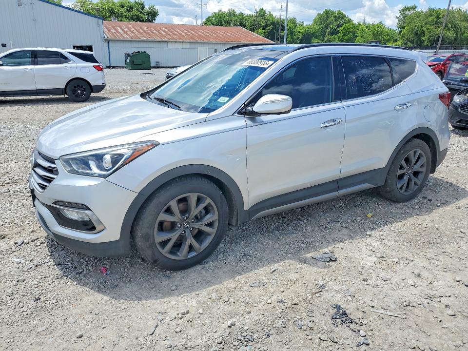 2017 Hyundai Santa fe VIN 5XYZWDLA6HG501675 COPART salvage auction — REAR END, Wv - Certificate Of Title, sold $4,250 on 2026-07-07 (photo 1)