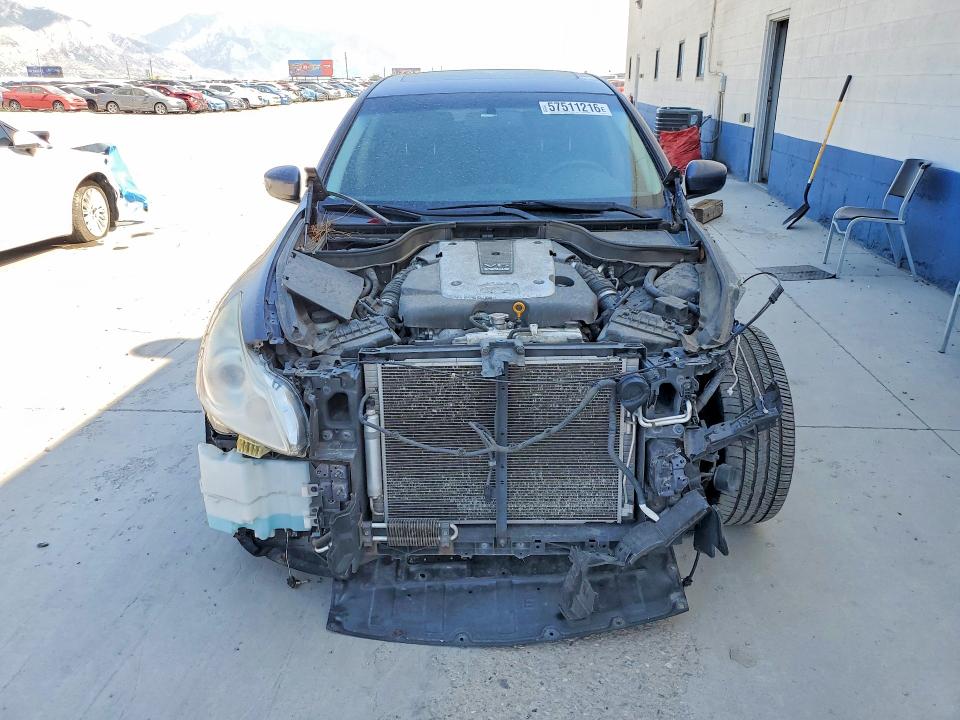 2012 Infiniti VIN JN1CV6AR0CM972812 COPART salvage auction — FRONT END, Ut - Salvage Certificate, sold $475 on 2026-07-27 (photo 5)