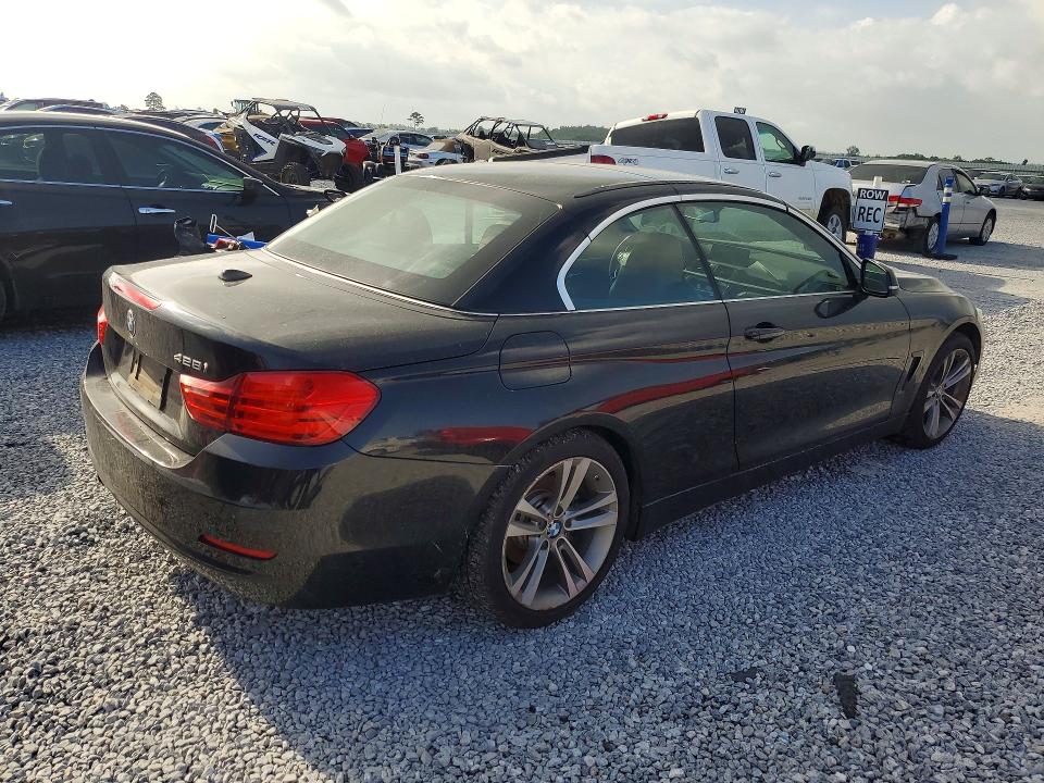 2016 BMW 4er VIN WBA3V7C57G5A25070 COPART salvage auction — WATER/FLOOD, LA - CERT OF TITLE-SALVAGE FLOOD, sold $2,550 on 2026-07-27 (photo 3)