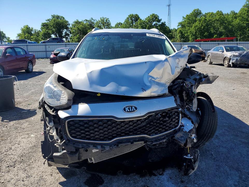 2018 Kia Sportage VIN KNDPMCAC1J7418234 COPART salvage auction — FRONT END, Pa - Certificate Of Salvage, sold $125 on 2026-07-30 (photo 5)