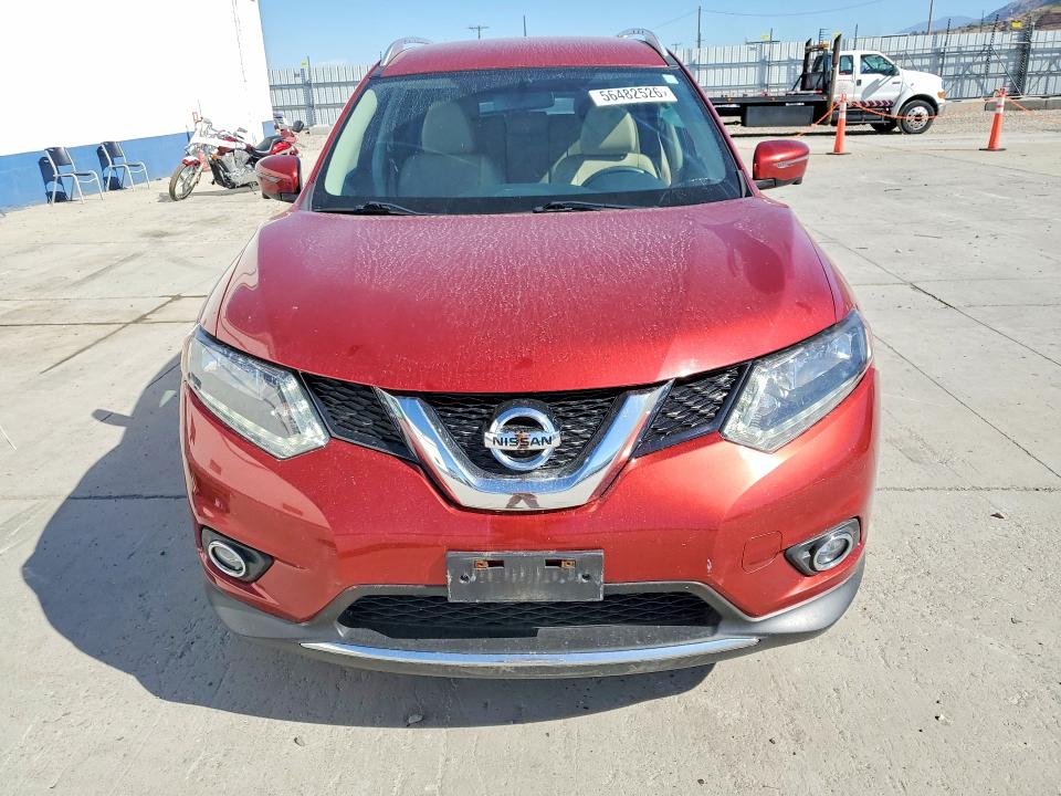 2016 Nissan Rogue VIN KNMAT2MV7GP709054 COPART salvage auction — REAR END, Ut - Salvage Certificate, sold $1,800 on 2026-07-13 (photo 5)