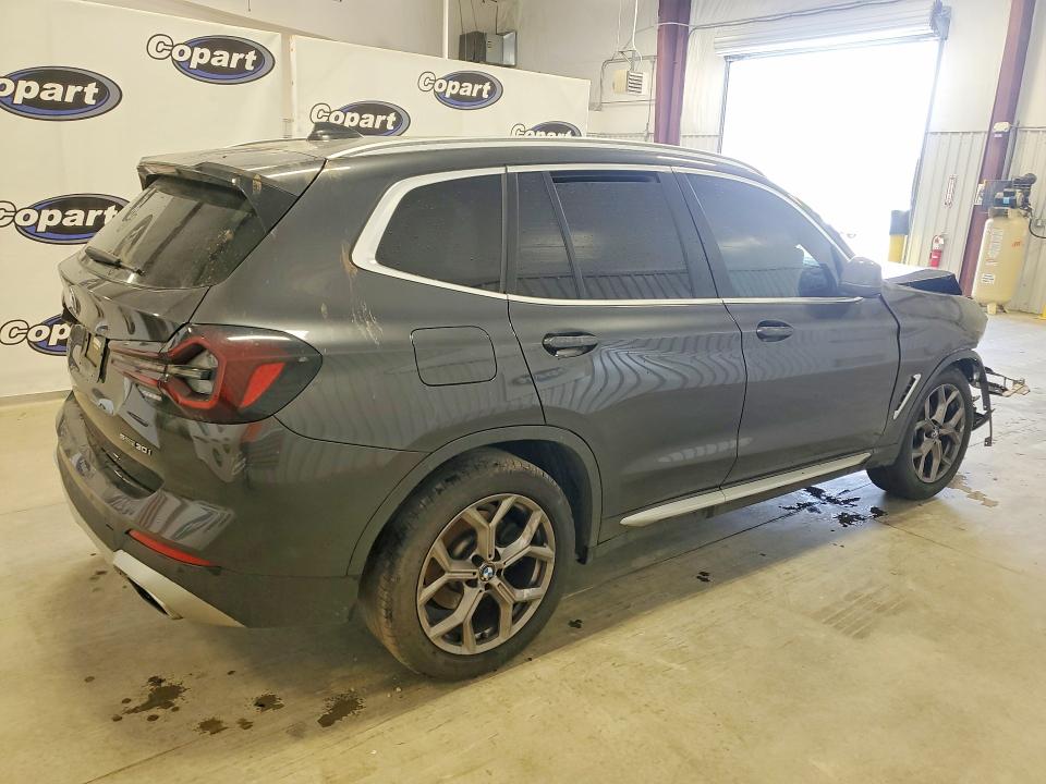 2022 BMW X3 VIN 5UX43DP04N9N34528 COPART salvage auction — FRONT END, Nc - Dlr Only-Clean/Over 25% Damage, sold $8,300 on 2026-07-14 (photo 3)