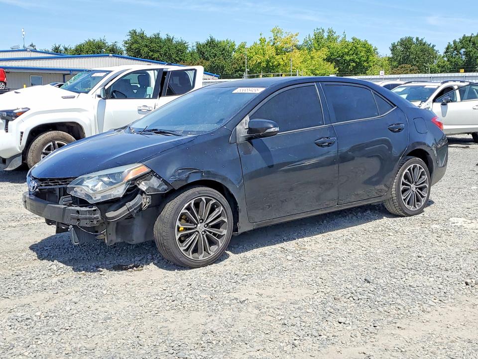 2016 Toyota Corolla VIN 5YFBURHE5GP484832 COPART salvage auction — FRONT END, Ca - Salvage Certificate, sold $3,150 on 2026-07-09 (photo 1)