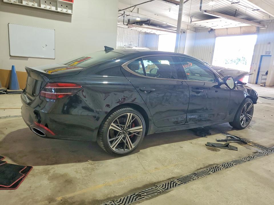 2025 Genesis G70 VIN KMTG54SE3SU151640 COPART salvage auction — FRONT END, Pa - Certificate Of Salvage, sold $5,500 on 2026-07-27 (photo 3)